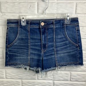 AMERICAN EAGLE HI RISE DENIM SHORTIE NEXT LEVEL STRETCH SIZE 12